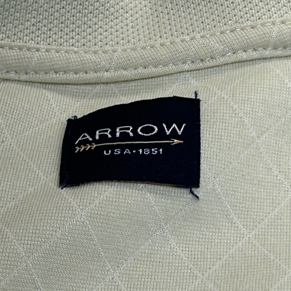 Arrow Polo Shirt Diamond Pattern Short Sleeve Casual Everyday Mens L - Picture 3 of 6